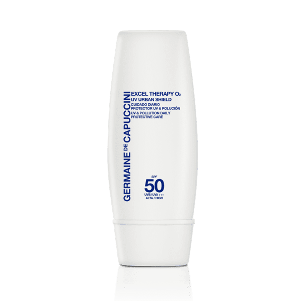 Excel Therapy O2 UV Urban Shield SPF50 – Nhũ tương chống nắng sinh học Oxy